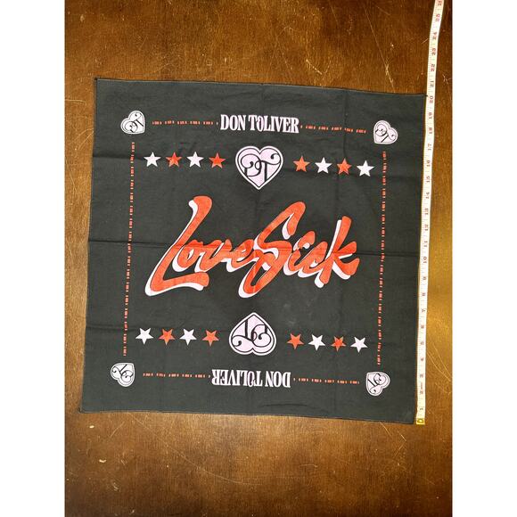 2023 Don Toliver Love Sick Tour Bandana Hip Hop Rap Music Headwear and Notebook - Picture 5 of 8